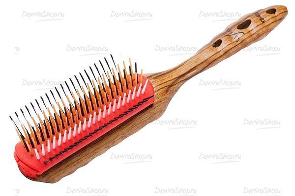 Щетка для волос Pro Wood Styler, 9 рядов фото купить Mizutaniofficial.ru