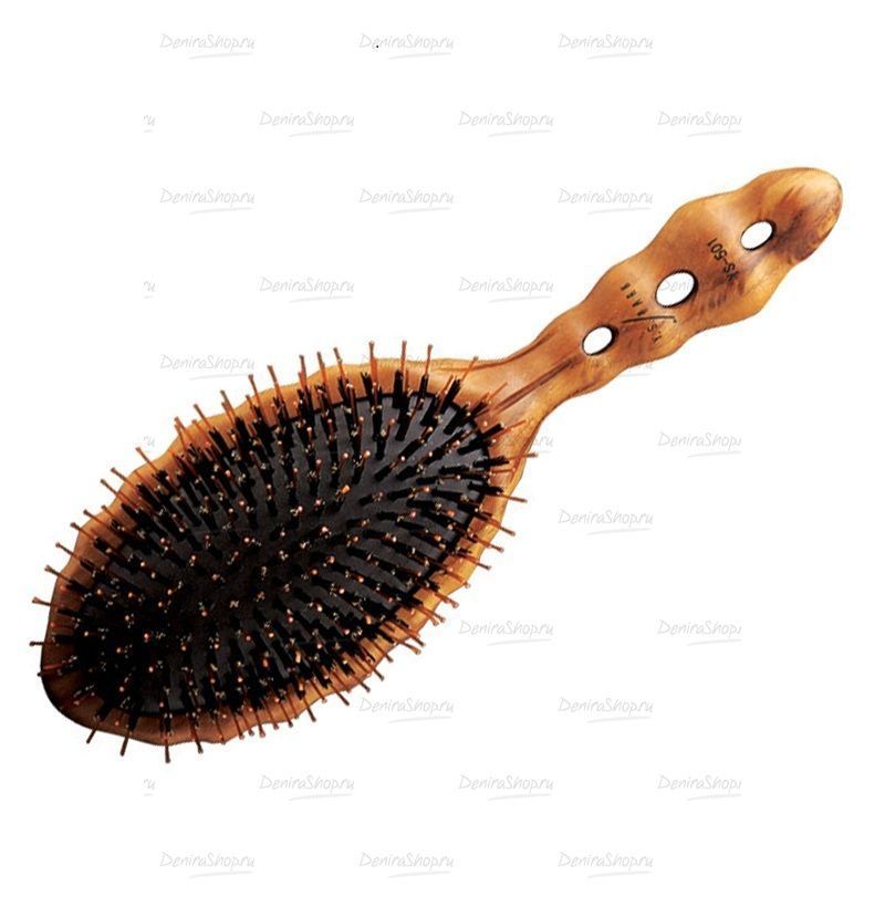 Щетка для волос Luster Wood Styler красный фото купить Mizutaniofficial.ru